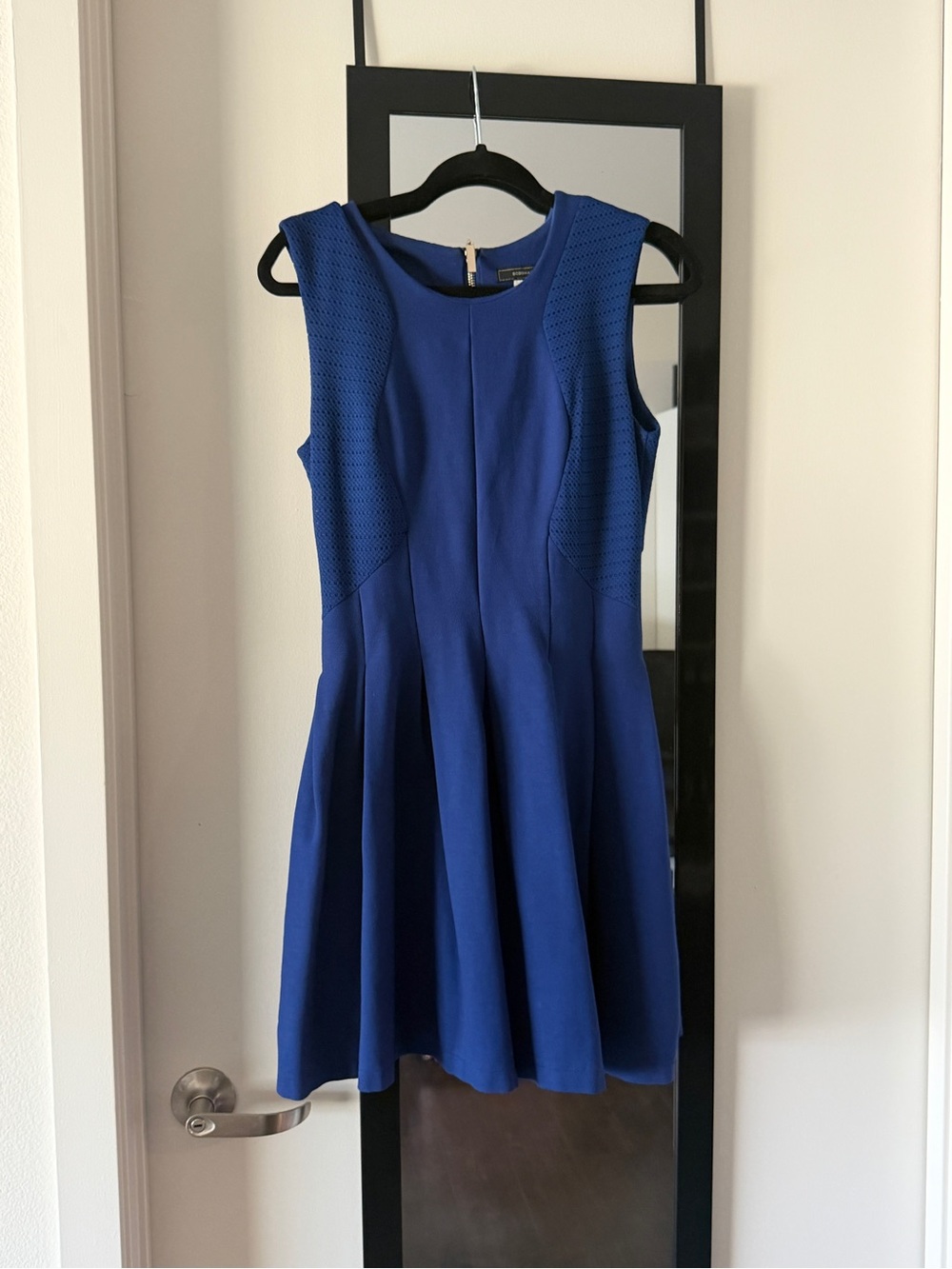 BCBGMaxAzria Cobalt Blue Sleeveless Fit & Flare Dress